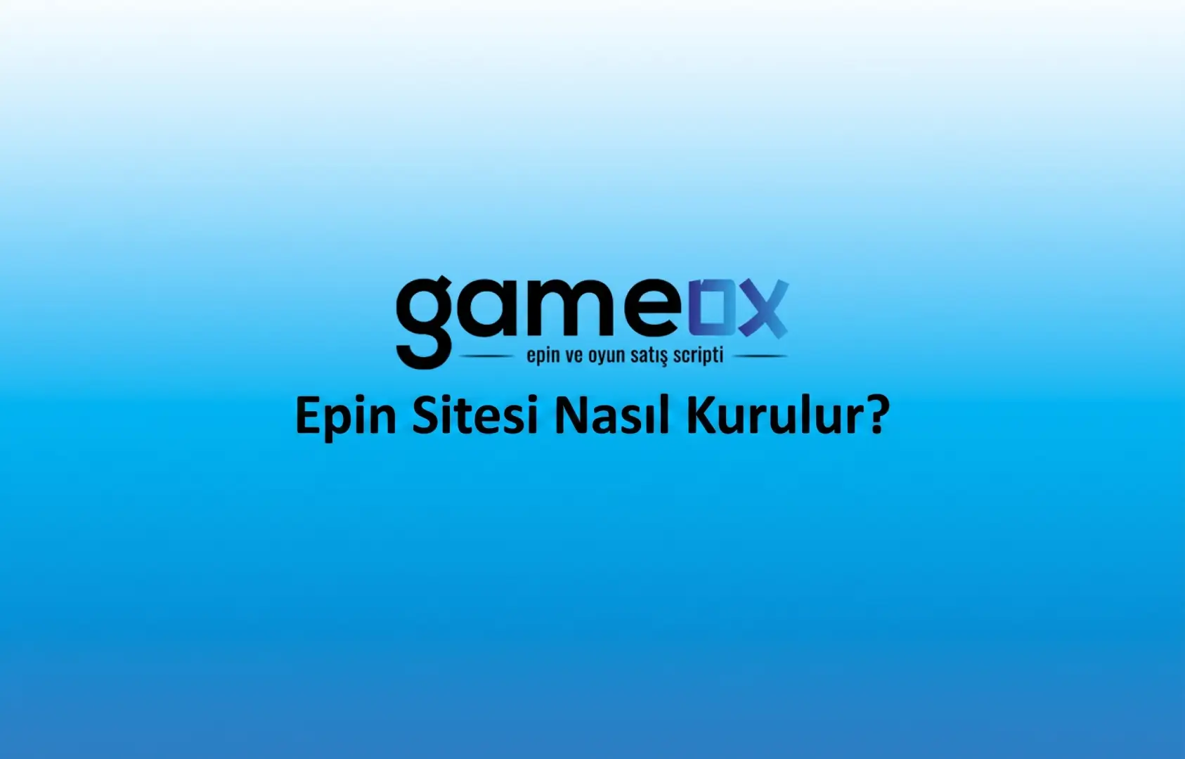 Epin Sitesi Nasıl Kurulur? 